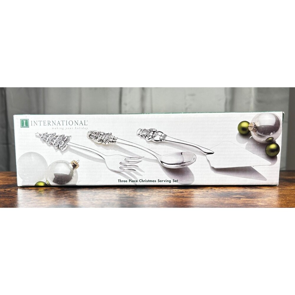 Three Piece Christmas Serving Set - International Silver Company